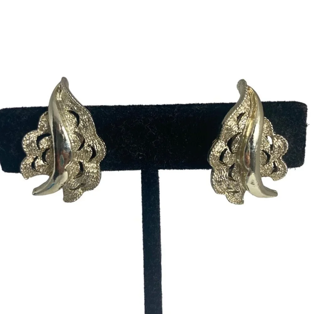 Vintage Designer Costume Clip On Earrings Signed Coro Trifari Monet Lisner 6 Pr
